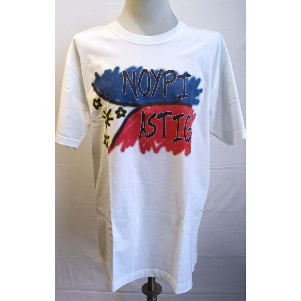 Highland Souvenirs White Philippine Graphiti T Shirt Flag Size XL Nyopi Astig
